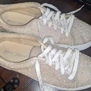 Betsey Johnson- Tennis Shoes. PERFECT FOR WEDDING!